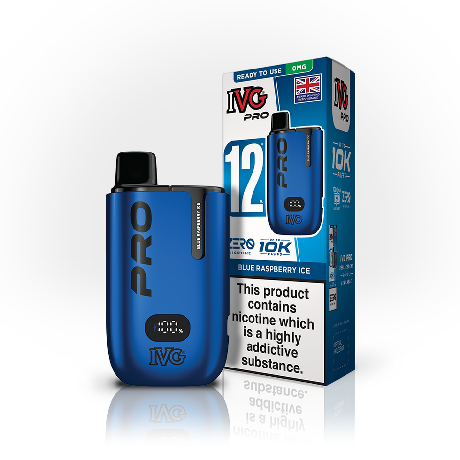 IVG PRO 12ml ZERO 0mg KIT BLUE RASPBERRY ICE (5) Main image