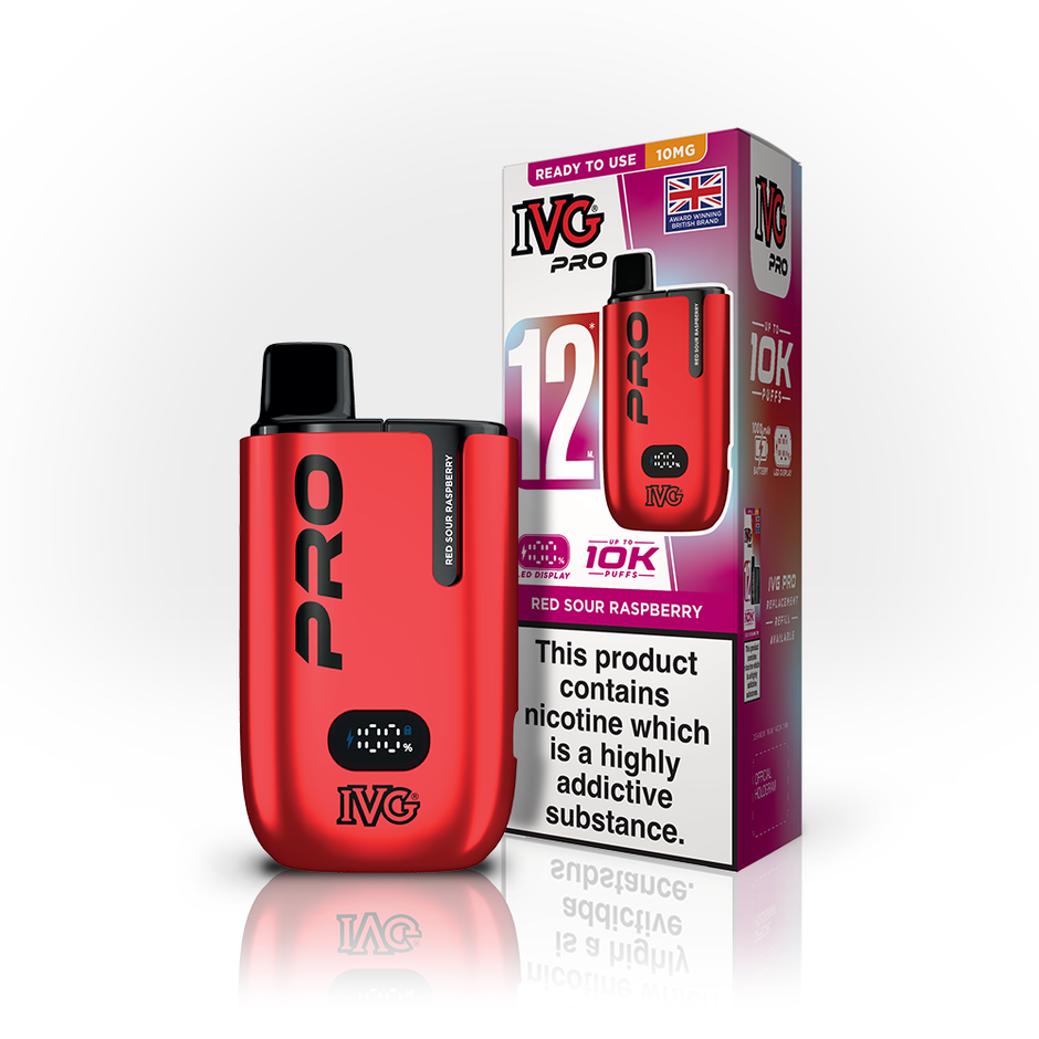 IVG PRO 12ml 10mg KIT RED SOUR RASPBERRY (5) Main image