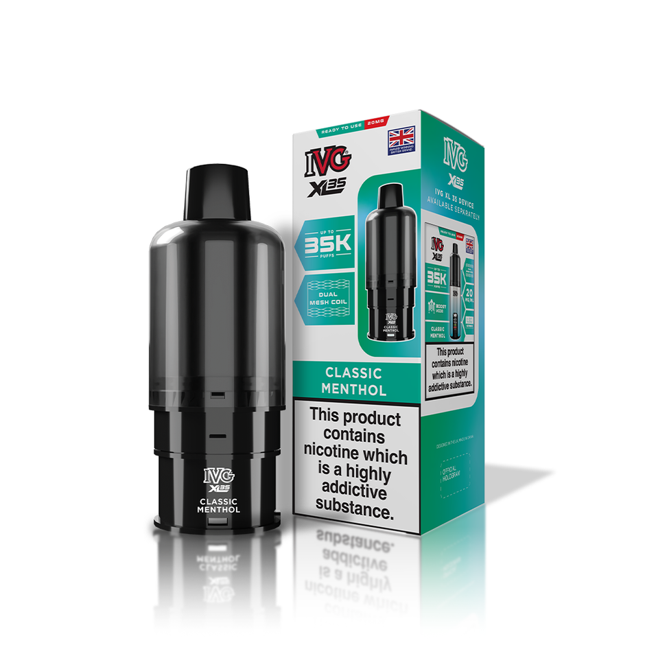 IVG XL35 REFILL POD CLASSIC MENTHOL (5) Main image