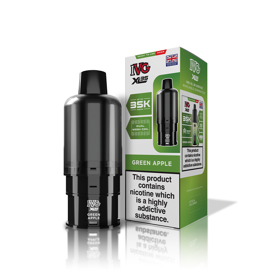 IVG XL35 REFILL POD GREEN APPLE (5) Main image