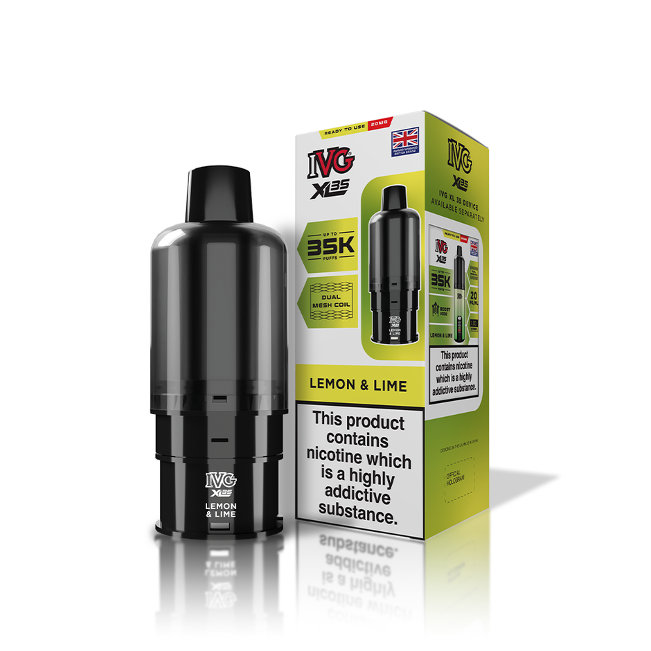IVG XL35 REFILL POD LEMON & LIME (5) Main image