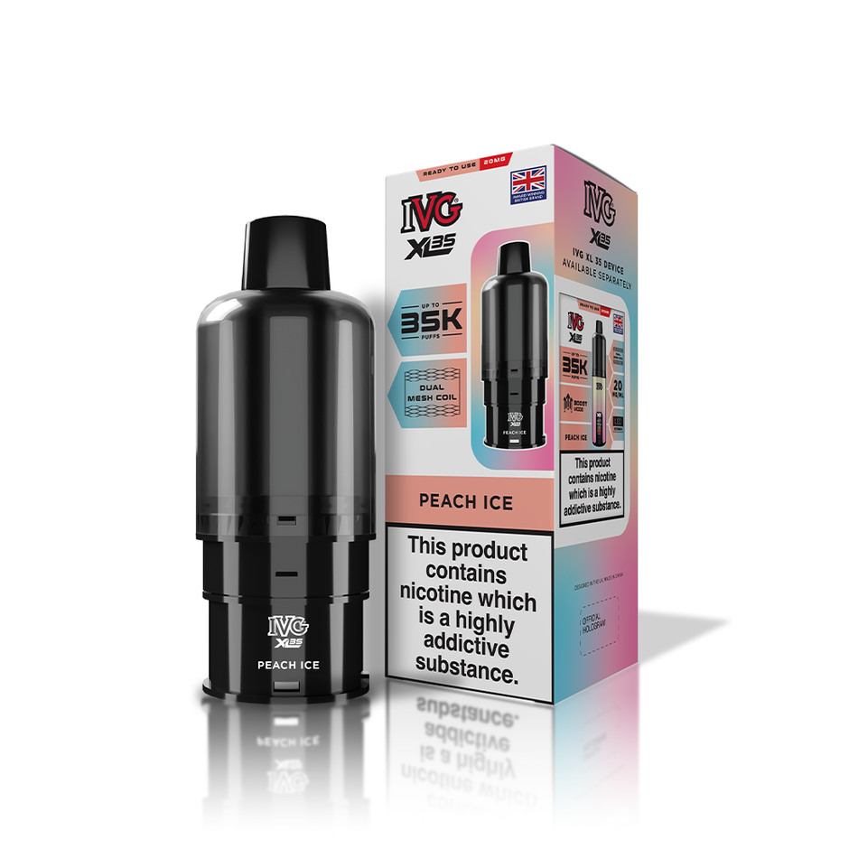 IVG XL35 REFILL POD PEACH ICE (5) Main image
