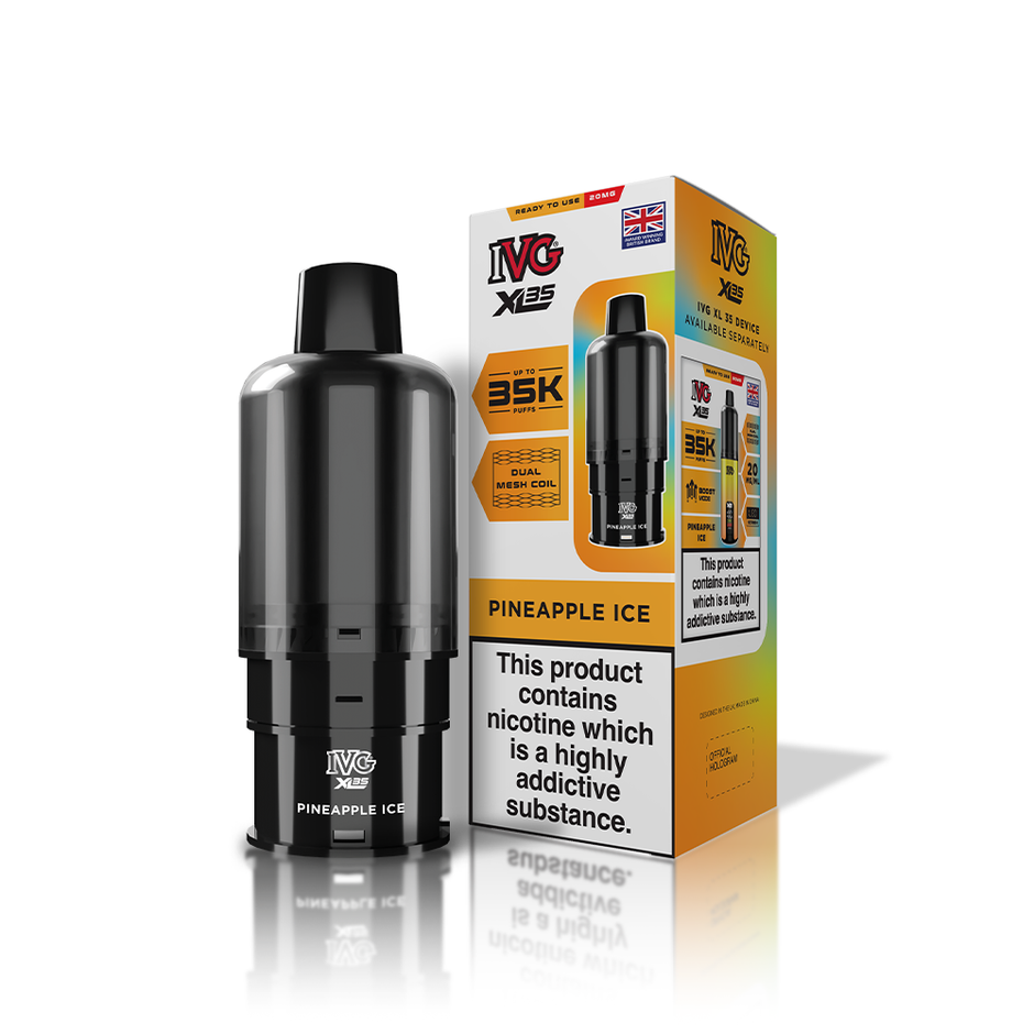 IVG XL35 REFILL POD PINEAPPLE ICE (5)