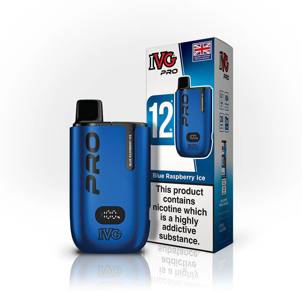 IVG PRO 10k Blue Raspberry Ice Refilled Pods 5 Pack Main image
