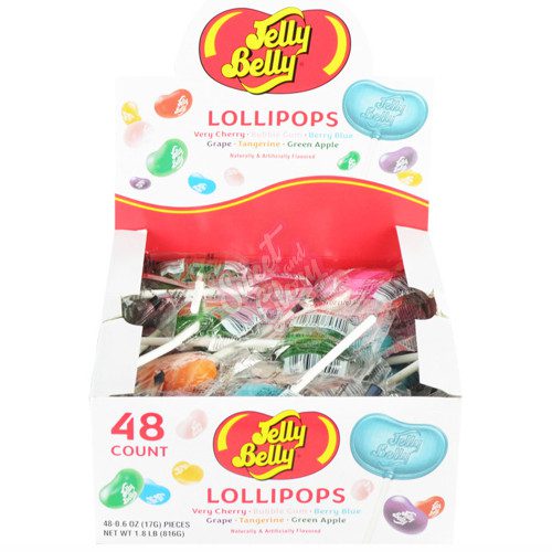 Jelly Belly Lollipops Assorted Flavour 48 Pack