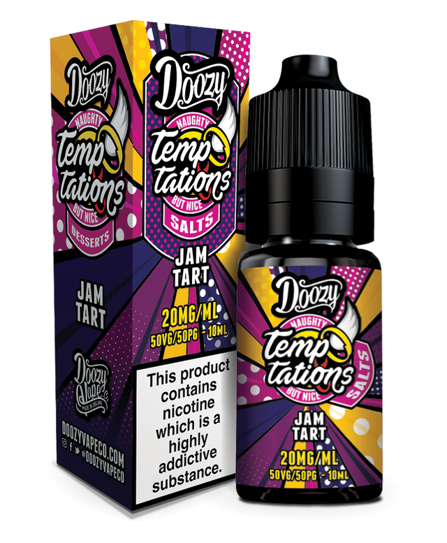 DOOZY TEMPTATIONS 10ML NIC SALTS JAM TART (10)