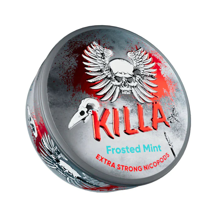 Killa Extra Strong Nico pods 16mg Per Pouch Frosted Mint 10 Pack Main image