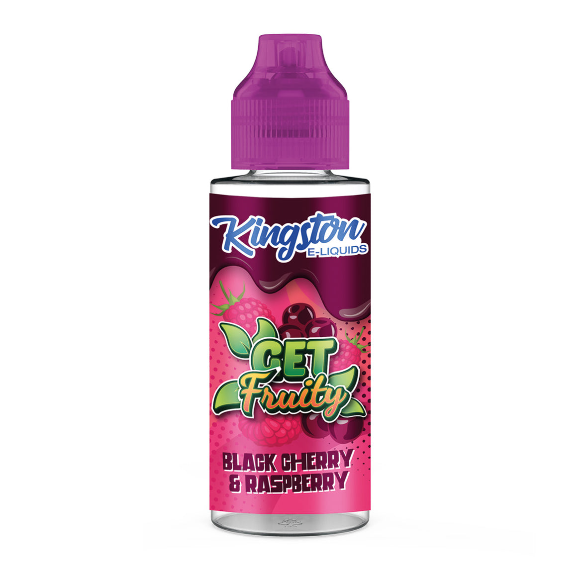 KINGSTON GET FRUITY 100ML SHORTFILL BLACK CHERRY & RASPBERRY Main image