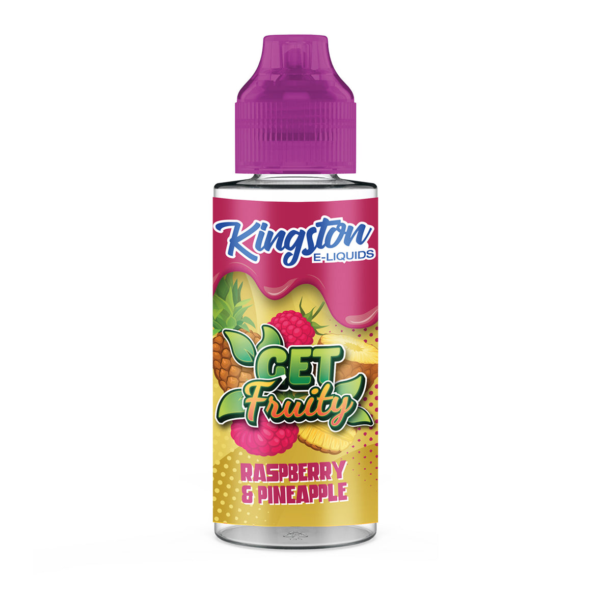 KINGSTON GET FRUITY 100ML SHORTFILL RASPBERRY & PINEAPPLE Main image
