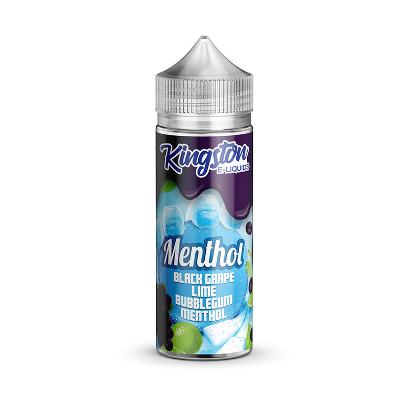 KINGSTON MENTHOL 100ML SHORTFILL BLACK GRAPE LIME BUBBLEGUM
