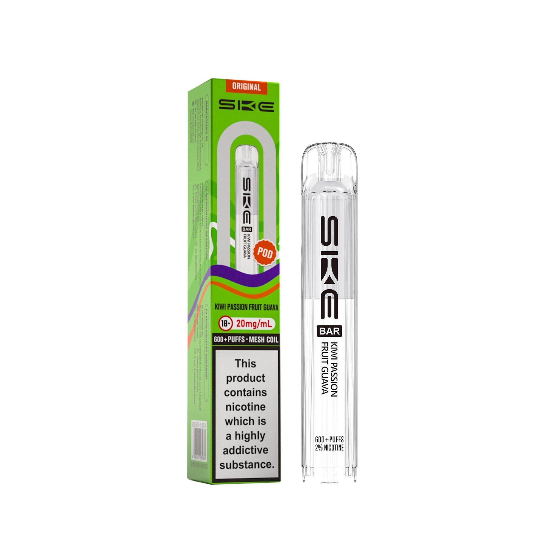 SKE BAR REFILL POD (2025) KIWI PASSION FRUIT GUAVA (10)