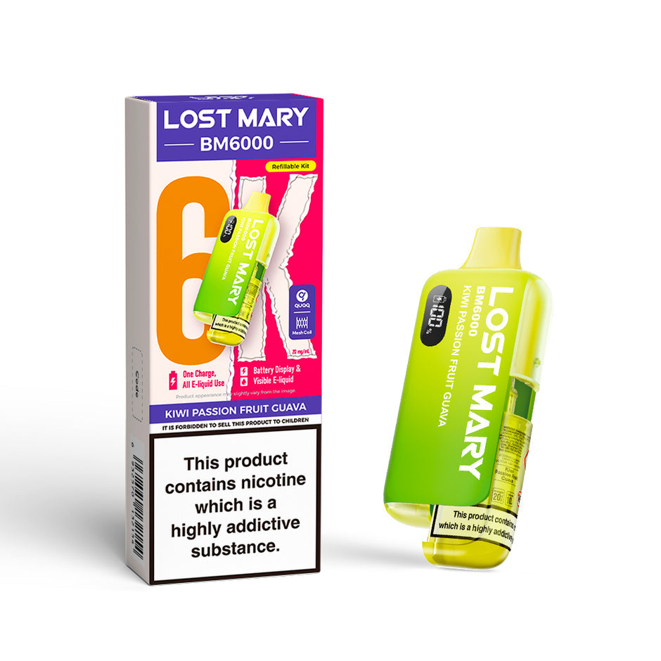 LOST MARY BM6000 KIT KIWI PASSION FRUIT GUAVA (5) Main image