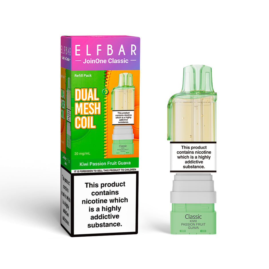 ELFBAR JOINONE REFILL KIWI PASSION FRUIT GUAVA (5) Main image