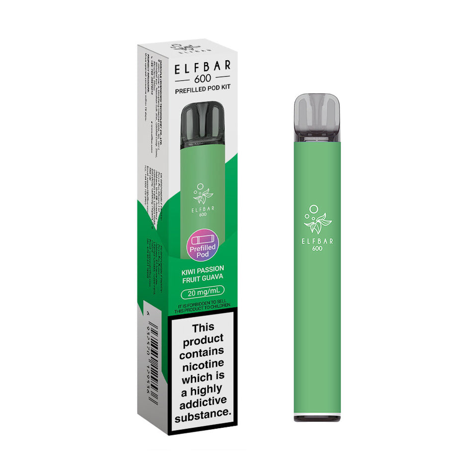 ELFBAR 600 2025 KIT KIWI PASSION FRUIT GUAVA (10) Main image