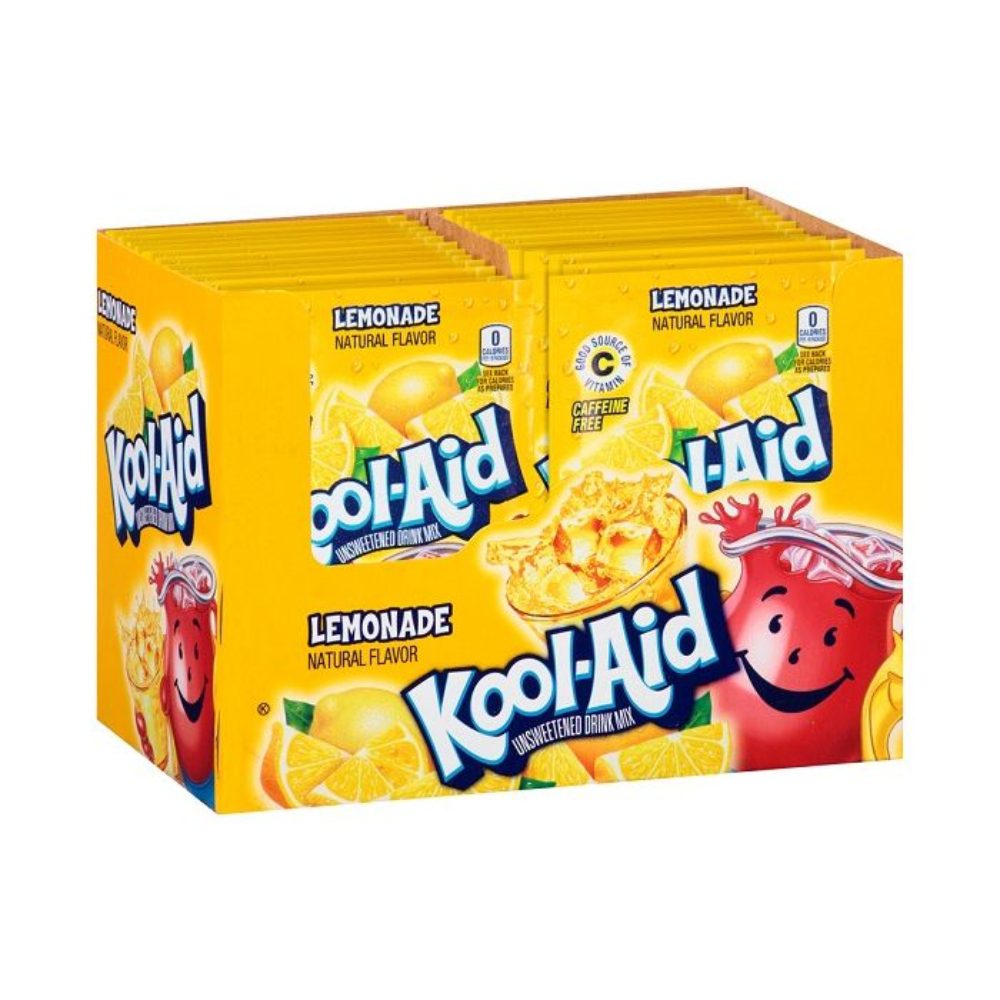 Kool Aid Unsweetened Drink Mix (Lemonade) 48 Pack