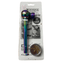 SM-2161 D&K Glass Smoking pipe with 5 silvers screen & small grinder