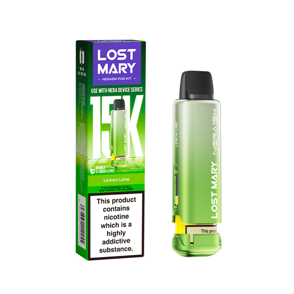 LOST MARY NERA 15K POD LEMON LIME (5) Main image
