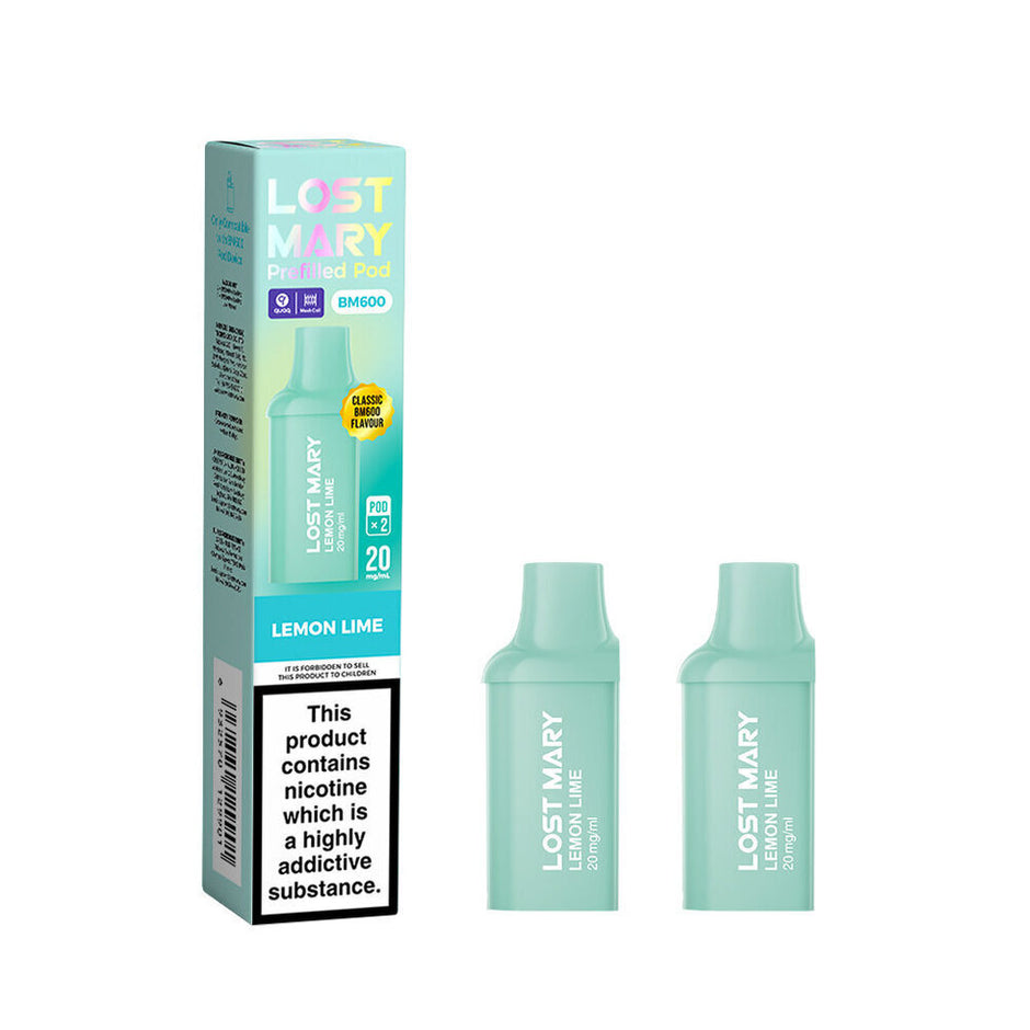 LOST MARY BM600 2025 2PK PODS LEMON LIME (10) Main image