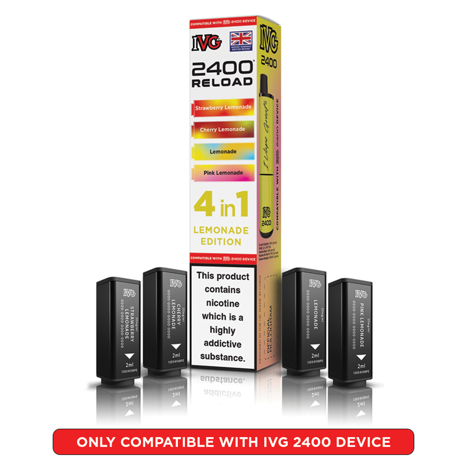 IVG 2400 RELOAD POD 4 PACK LEMONADE EDITION (5) Main image