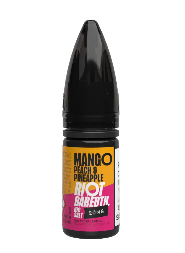 RIOT BAR EDTN 20MG NIC SALT MANGO PEACH PINEAPPLE (10)