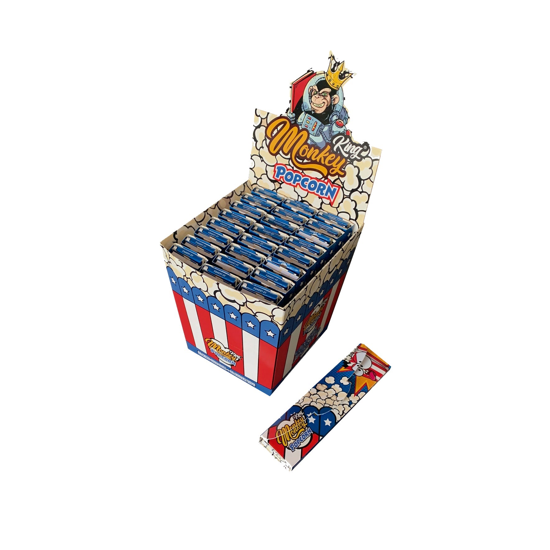 SCENTED ROLLING PAPERS & TIPS POPCORN (24) Main image