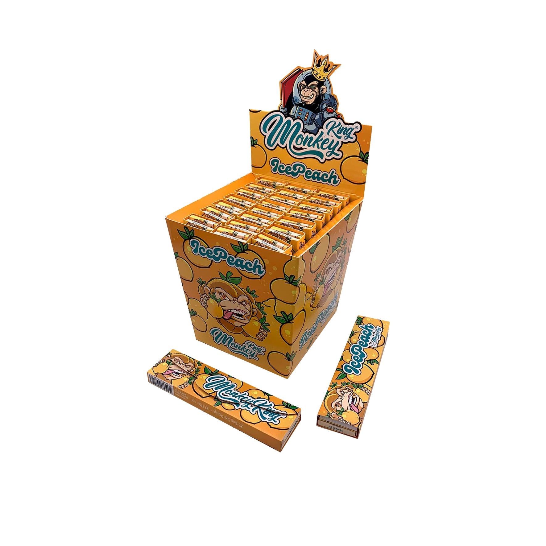 SCENTED ROLLING PAPERS & TIPS ICE PEACH (24) Main image