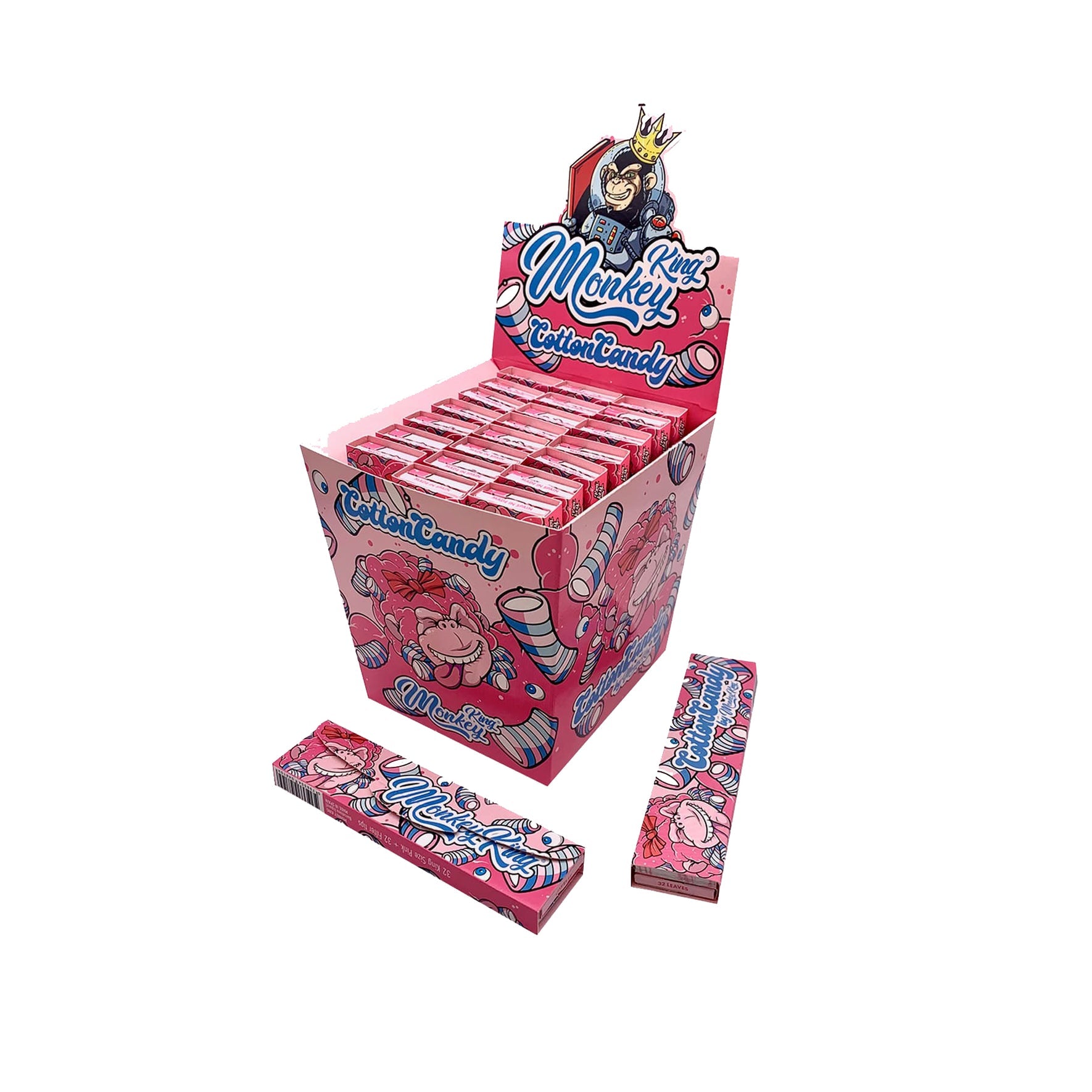 SCENTED ROLLING PAPERS & TIPS COTTON CANDY FLOSS (24) Main image