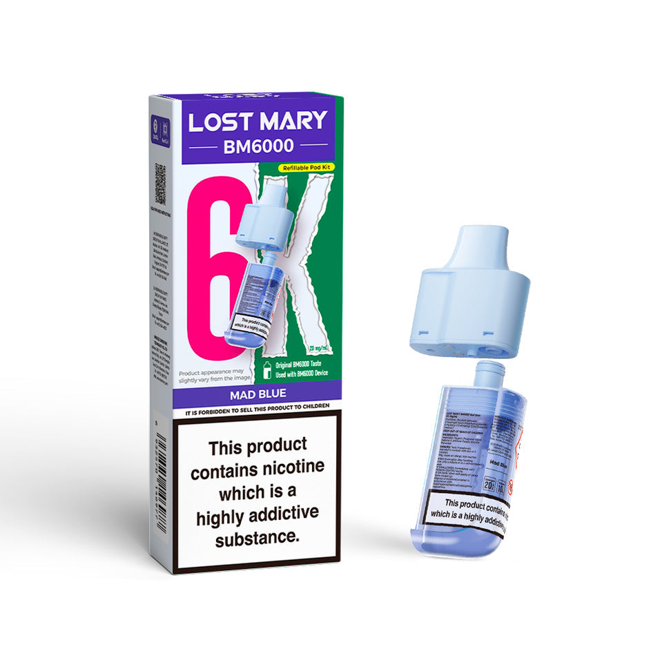 LOST MARY BM6000 POD MAD BLUE (5) Main image
