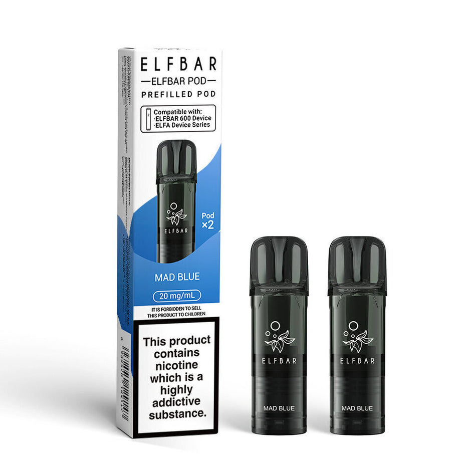 ELFBAR 600 2025 2PK PODS MAD BLUE (10) Main image