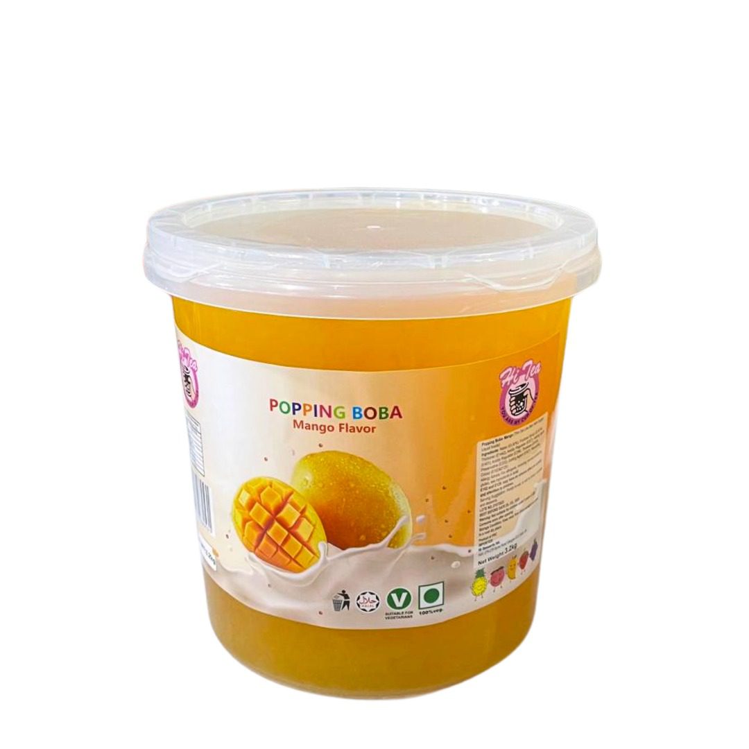 Popping Boba Mango Flavour Bubble Tea Tub 3.2kg