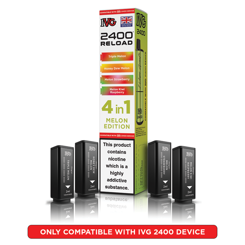 IVG 2400 RELOAD POD 4 PACK MELON EDITION (5) Main image