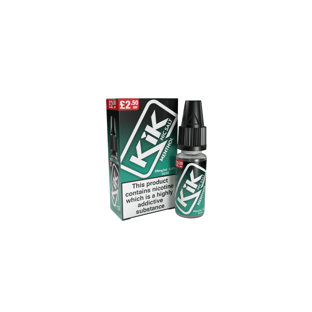 KIK Nic Salts Menthol 20ml 10 Pack