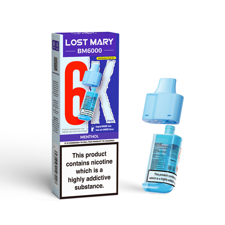 LOST MARY BM6000 POD MENTHOL (5) Main image