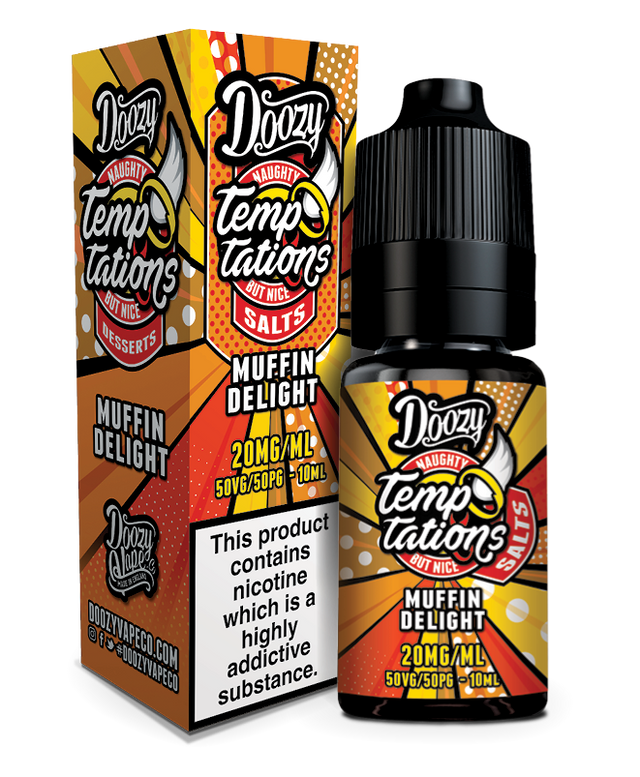 DOOZY TEMPTATIONS 10ML NIC SALTS MUFFIN DELIGHT (10) Main image