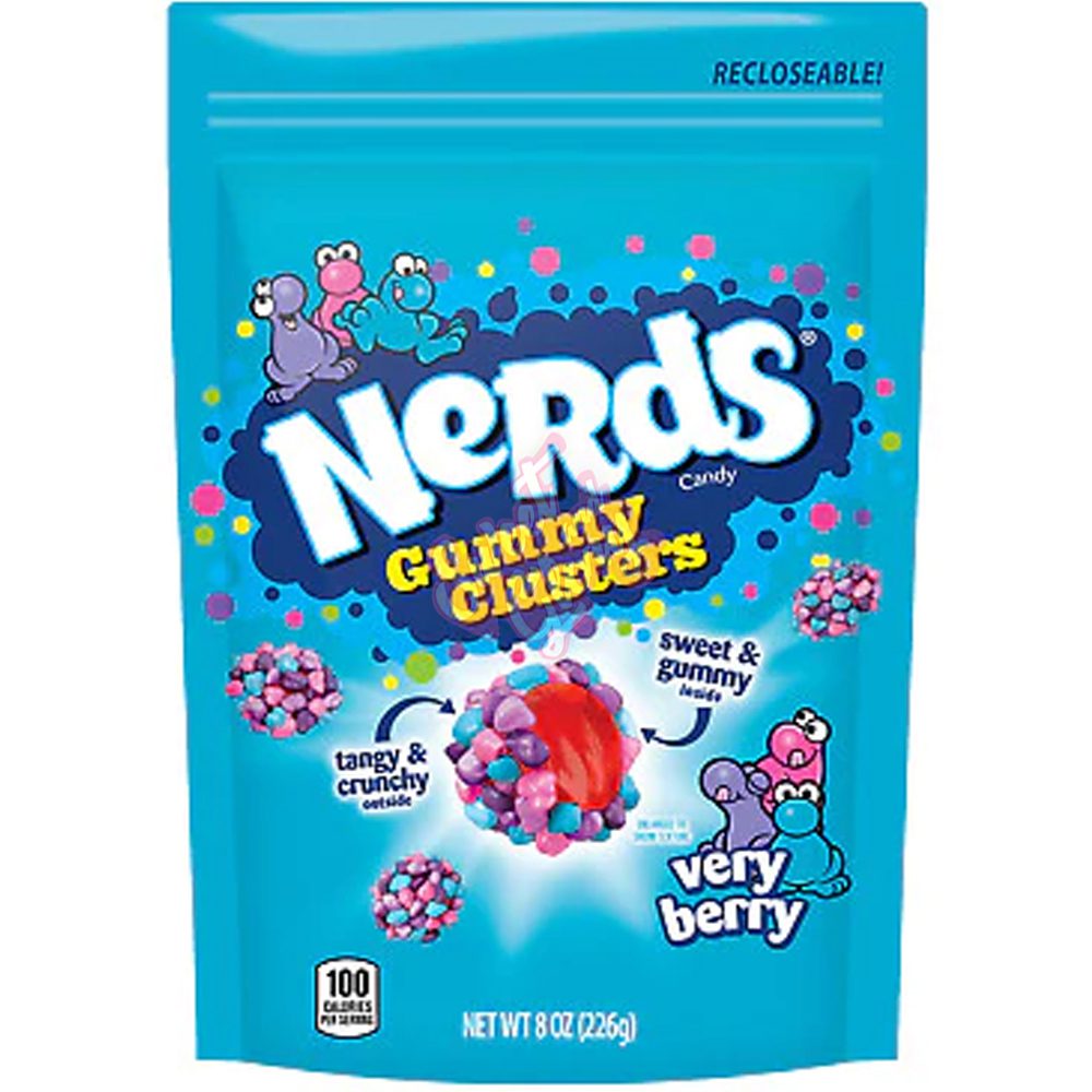 Nerds Gummy Cluster Very Berry 226g Peg Bag Main image