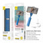NR9145 Selfie Stick with 3.5mm cable, Compatible with Mobiles 3.5-6.5, 18.5cm-70cm