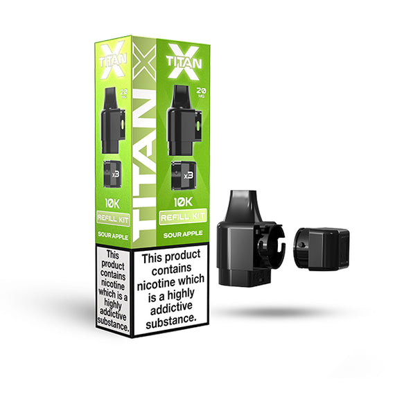 TITAN X REFILL POD (2025) SOUR APPLE (10) Main image