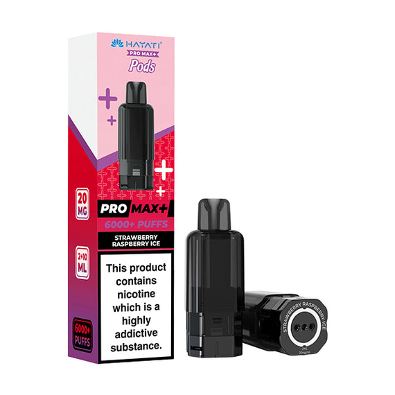 HAYATI PRO MAX+ POD STRAWBERRY RASPBERRY ICE (5) Main image