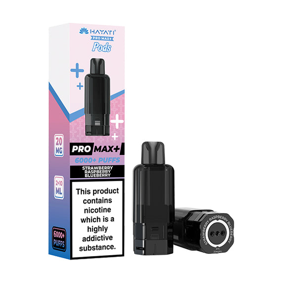 HAYATI PRO MAX+ POD STRAWBERRY RASPBERRY BLUEBERRY (5) Main image