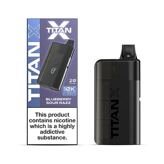 TITAN X STARTER KIT (2025) BLUEBERRY SOUR RAZZ (5) Main image