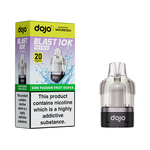 VAPORESSO DOJO BLAST 10K PODS KIWI PASSION FRUIT GUAVA (5) Main image