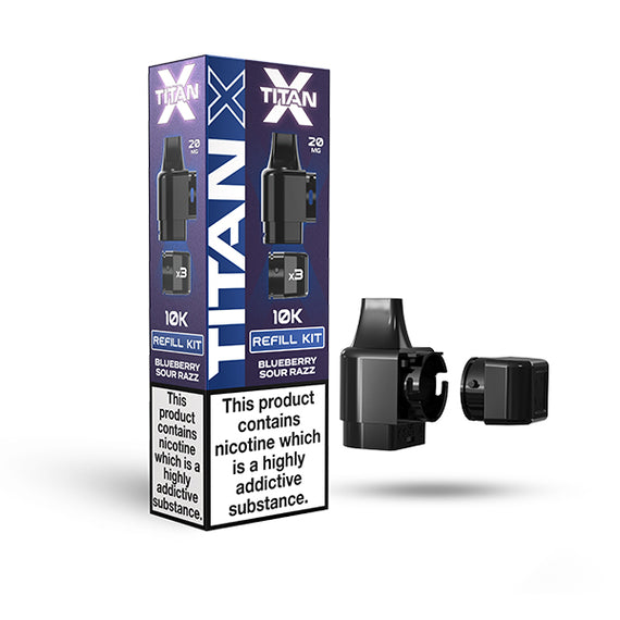 TITAN X REFILL POD (2025) BLUEBERRY SOUR RAZZ (10) Main image