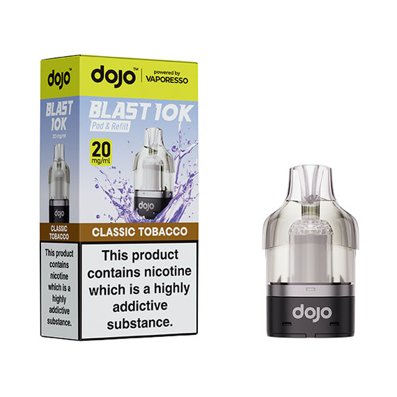 VAPORESSO DOJO BLAST 10K PODS CLASSIC TOBACCO (5) Main image