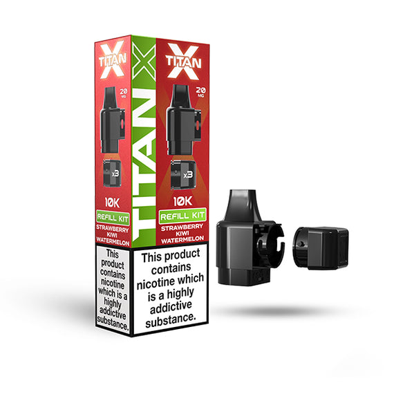 TITAN X REFILL POD (2025) STRAWBERRY KIWI WATERMELON (10) Main image