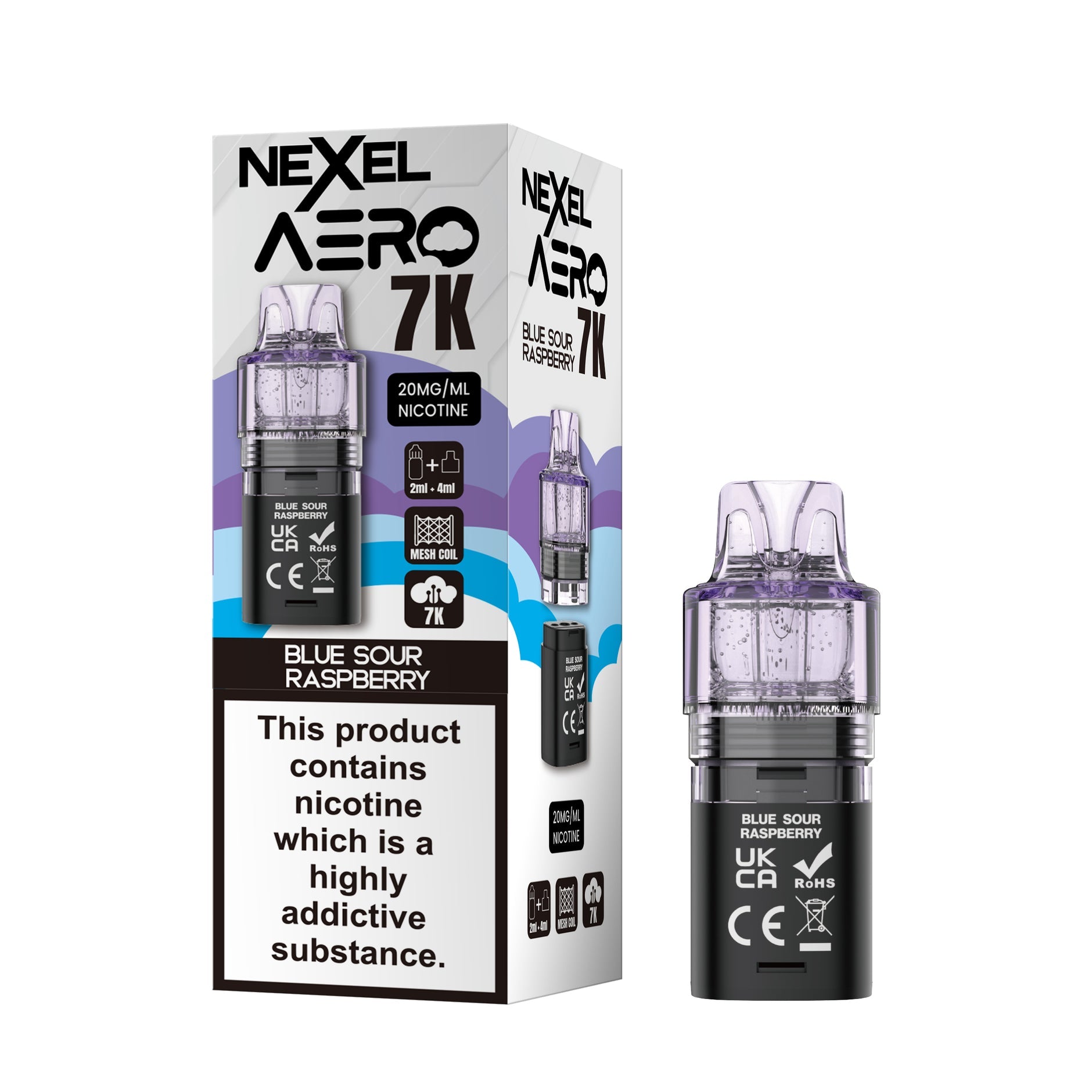 NEXEL AERO POD BLUE SOUR RASPBERRY (10) Main image