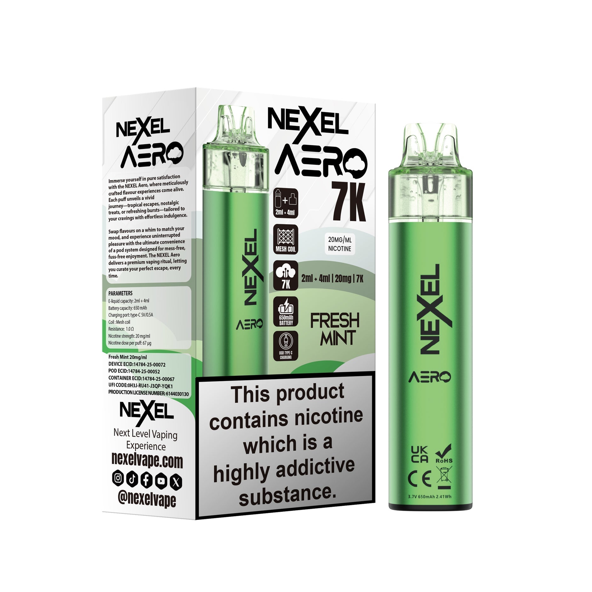 NEXEL AERO KIT FRESH MINT (5) Main image