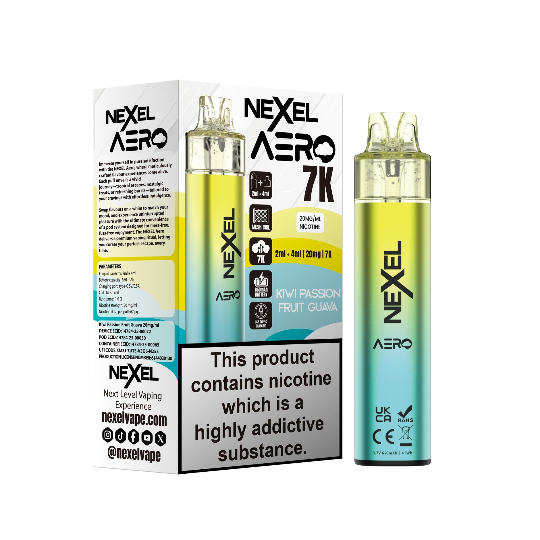 NEXEL AERO KIT KIWI PASSION FRUIT GUAVA (5) Main image