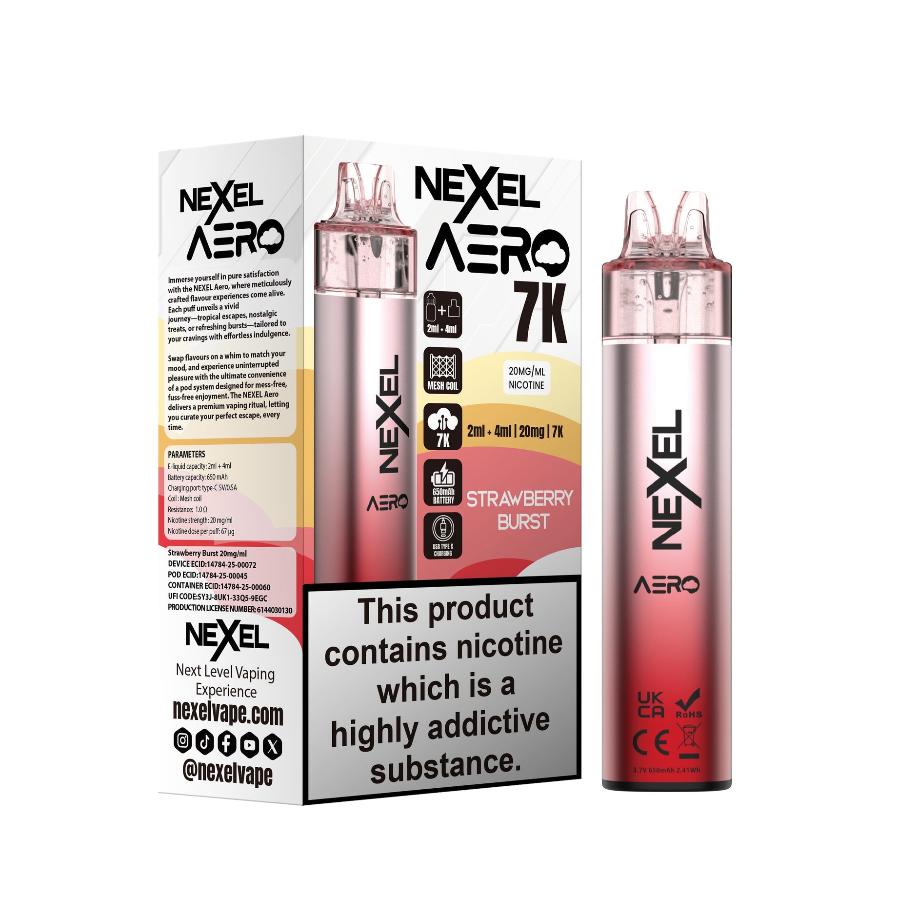 NEXEL AERO KIT STRAWBERRY BURST (5) Main image