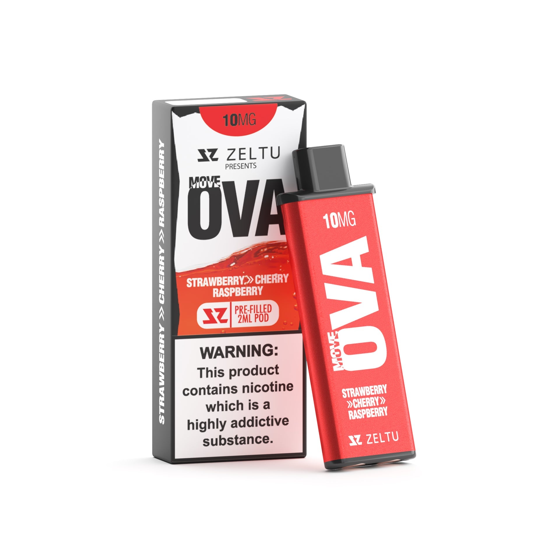 ZELTU X3 PREFILLED POD MOVE OVA STRAWBERRY CHERRY RASPBERRY (5) Main image