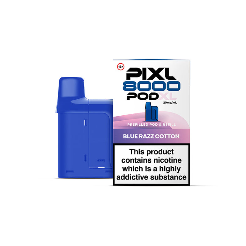 PIXL 8000 (2025) REFILL POD BLUE RAZZ COTTON (5) Main image
